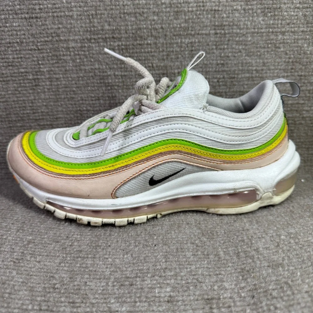 Nike Air Max 97 Womens 7.5‎ White Green Pink FD0870-100 Sneakers